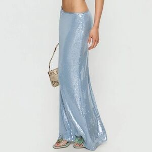 Princess Polly Light Blue Sequin Skirt Set